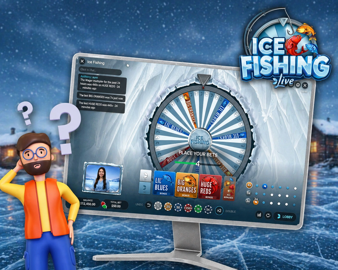 How the Ice Fishing game works