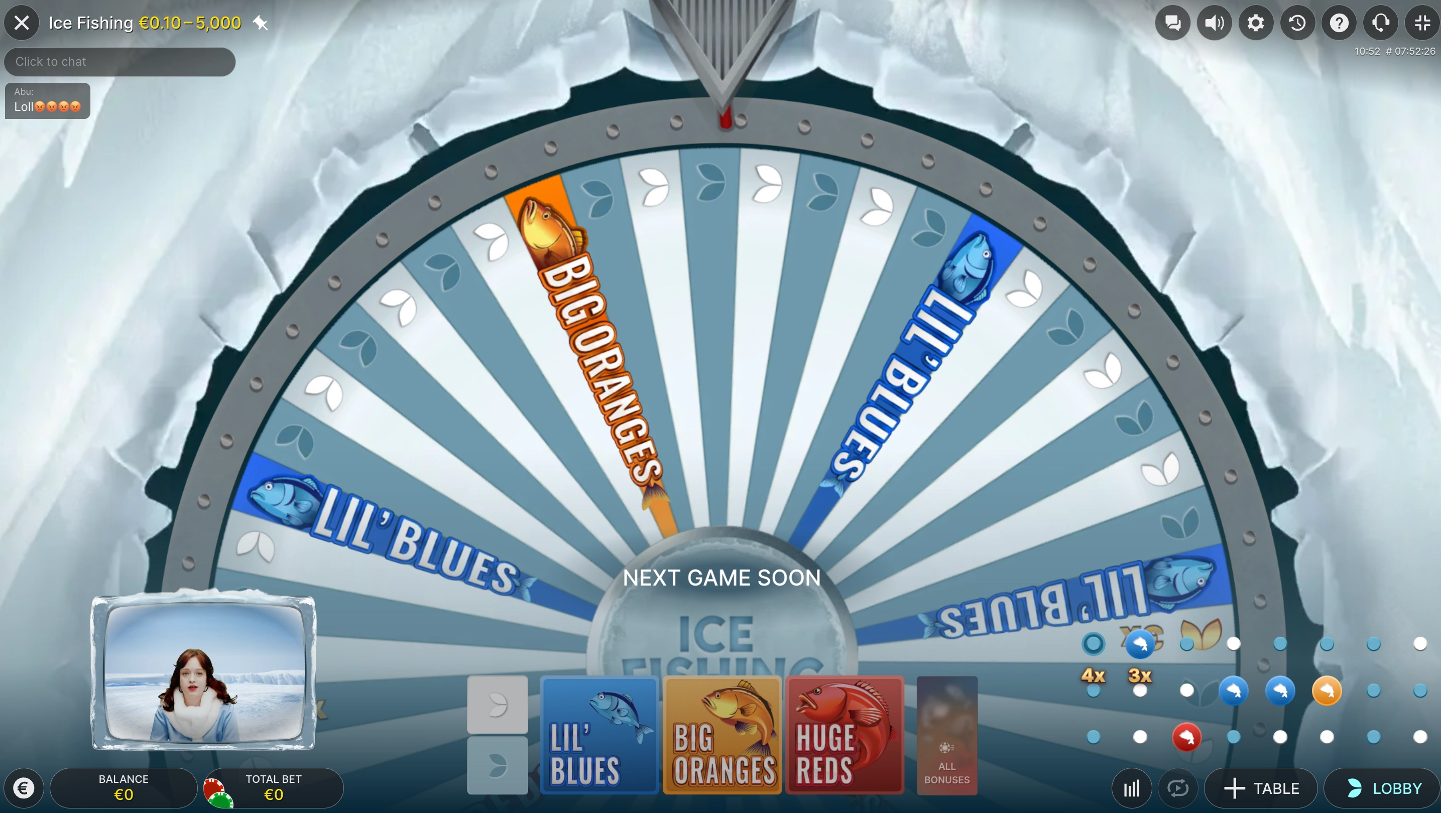 Ice Fishing game overview by Evolution
